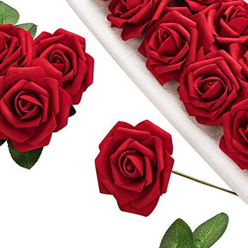 50 pcs Eternal  Red Roses